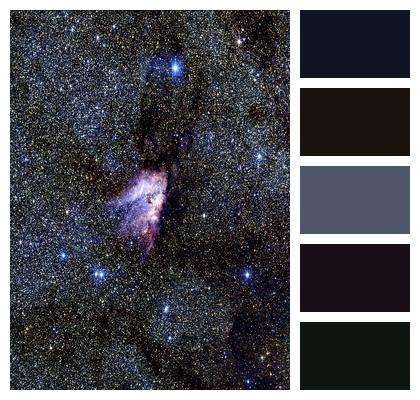 Nebula Messier 17 Space Image